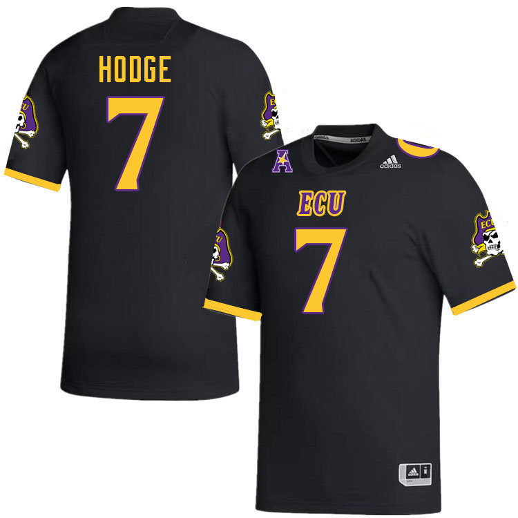 #7 Cole Hodge East Carolina Pirates College Football Jersey Stitched-Black #7 Cole Hodge East Carolina Pirates College Football Jersey Stitched-Black